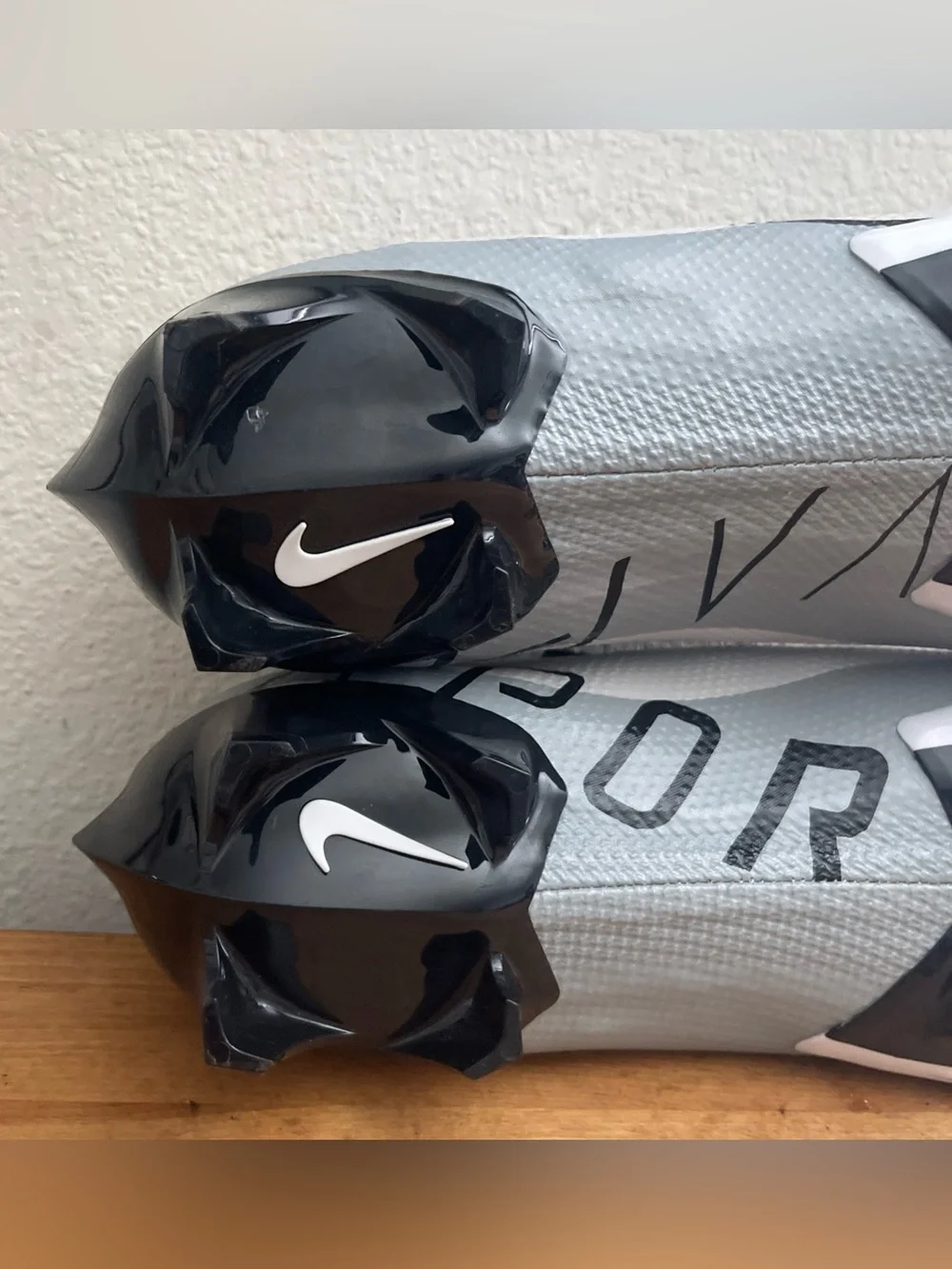 Nike Vapor Edge Pro 360 OBJ Lax Football Cleats Dq3670 100 Carbon Ghost Lace 14